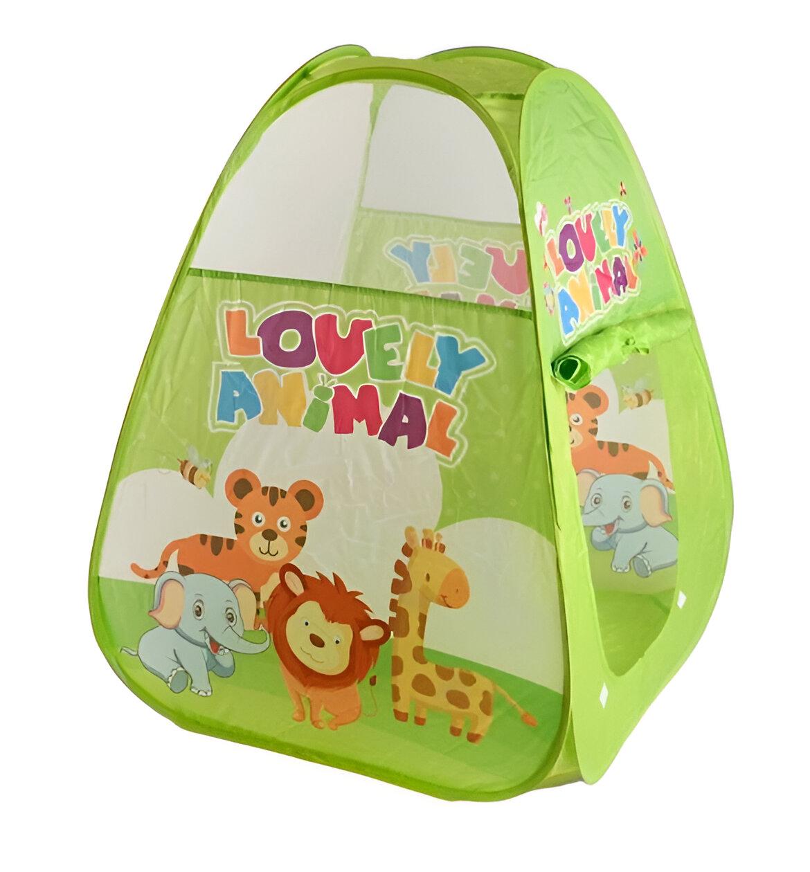 Игровая палатка для детей ТТ 841 "Животные" 65х65х80 см Зеленый Игровая палатка для детей ТТ 841 "Животные" 65х65х80 см Зеленый