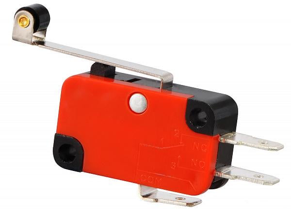 Микропереключатель АСКО-Укрем V-15-61C25 1NO+1NC 15А 250 V IP20 пластмассовый ролик на длинной планке (A0050040020)