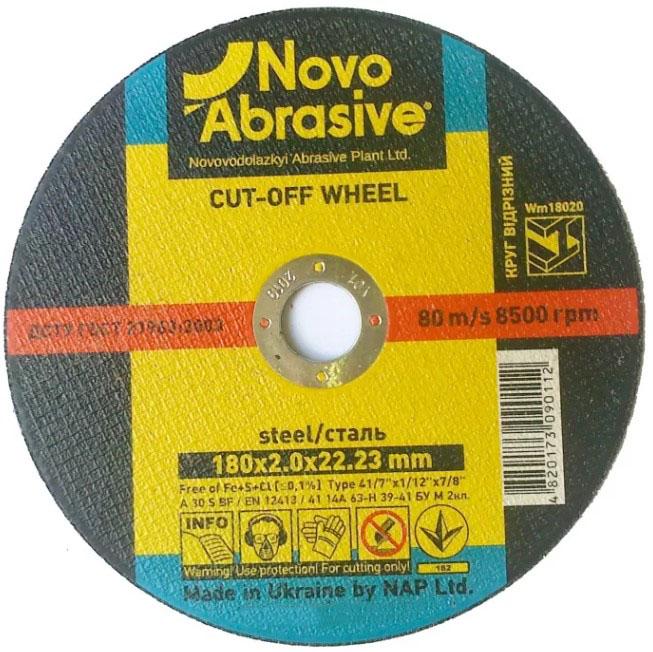 Отрезной диск NovoAbrasive WM18020 180х2х22,23 мм (21550)