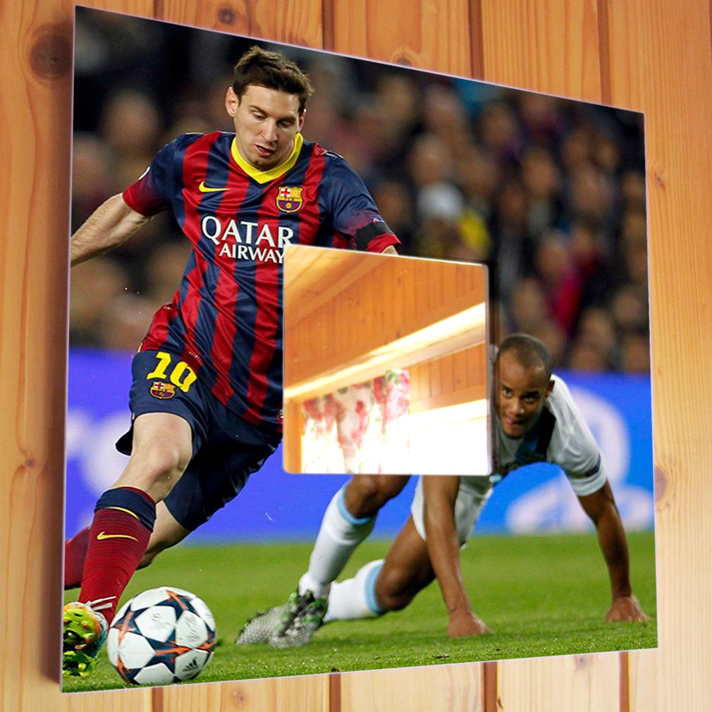 Зеркало с фото Лионель Месси 260х260 мм (M03073)