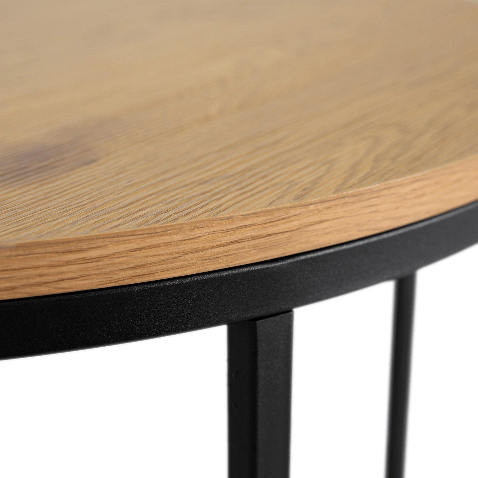 Журнальний стіл Mebel Elite HANTEL Дуб золотий (ME.HANTEL/DZ/CZ/L) - фото 5 Журнальний стіл Mebel Elite HANTEL Дуб золотий (ME.HANTEL/DZ/CZ/L) - фото 5