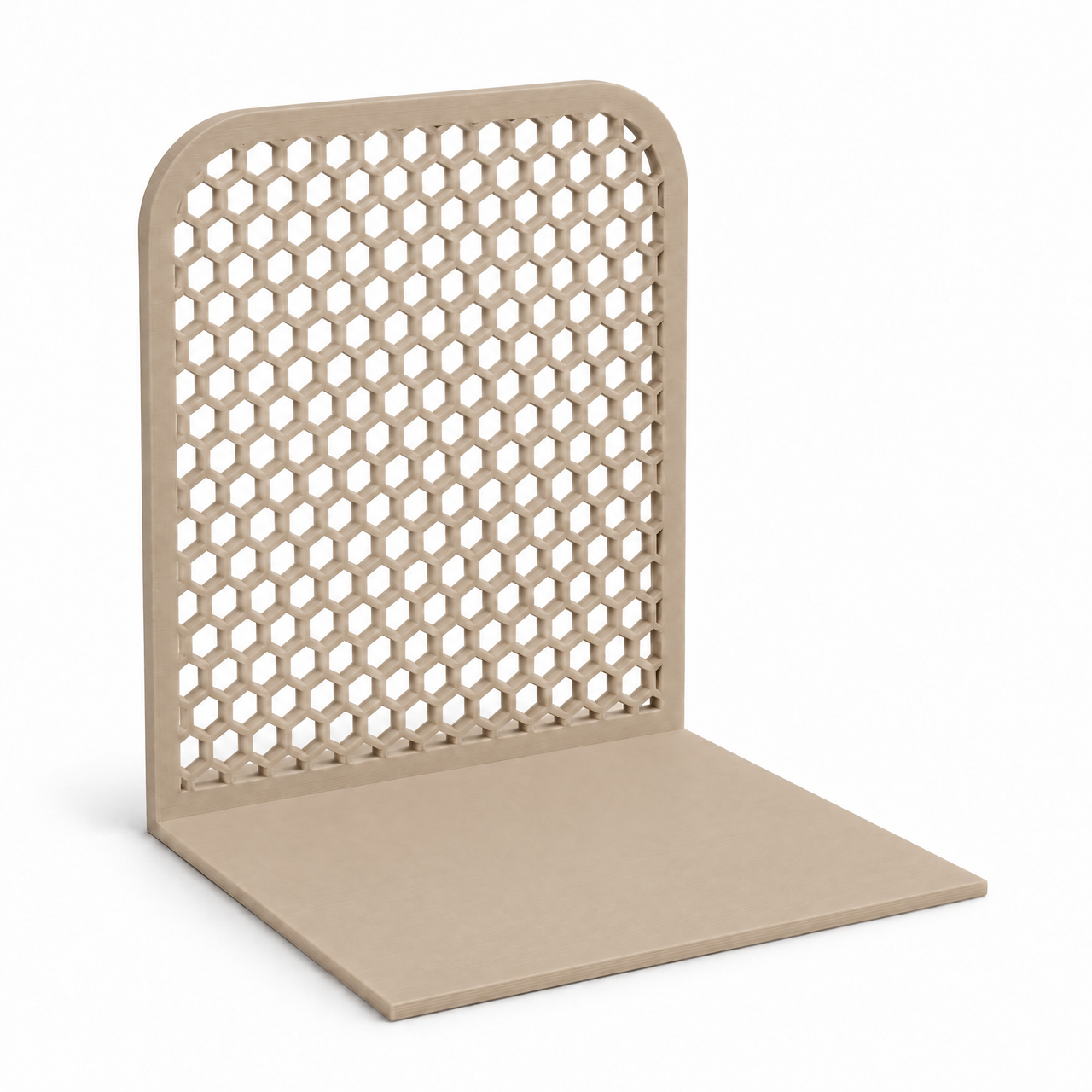 Держатель для книг Соты ажурный 15 см Бежевый латте (MW-815925-BEIGE-LATTE)