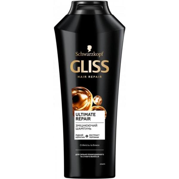 ᐉ Укрепляющий шампунь Schwarzkopf GLISS Ultimate Repair для сильно ...