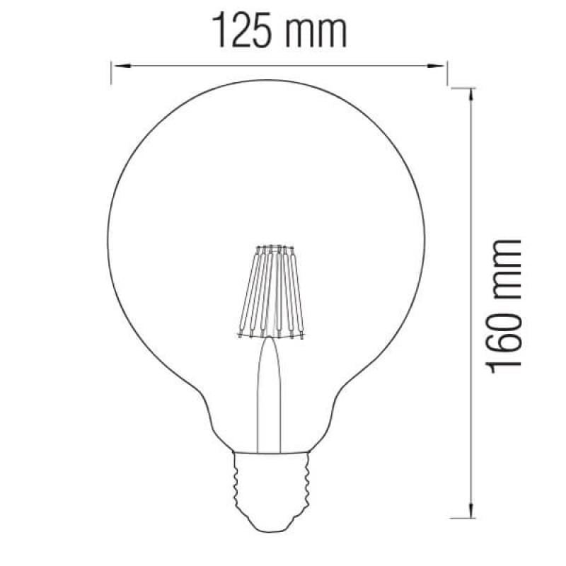 Лампа декоративная Horoz Filament Rustic Meridian-6 6 Вт E27 2200 К Бронза - фото 3 Лампа декоративная Horoz Filament Rustic Meridian-6 6 Вт E27 2200 К Бронза - фото 3