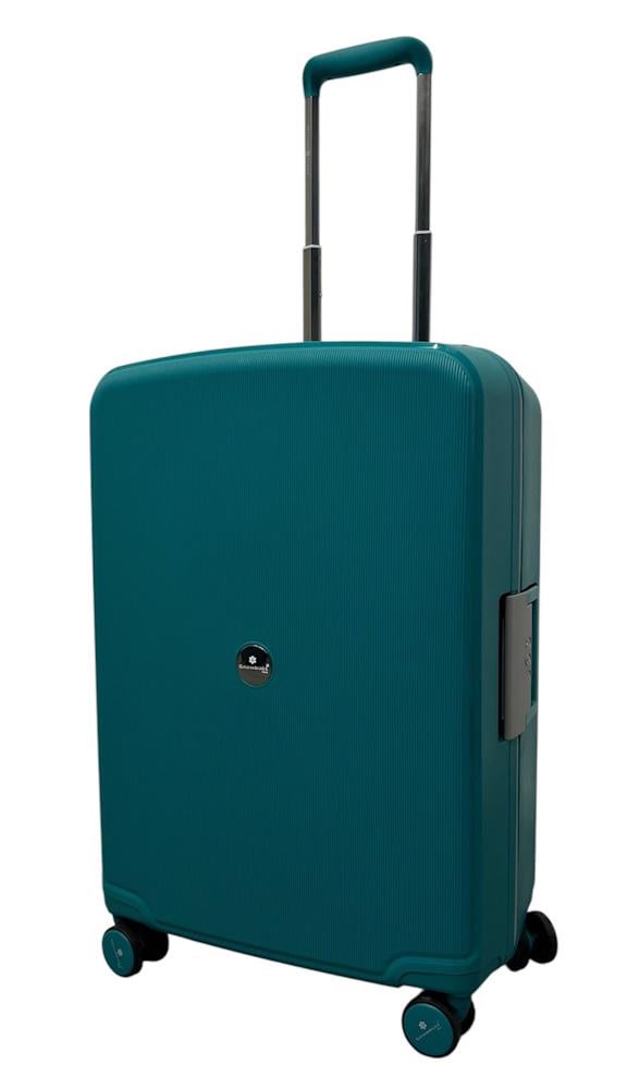 Чемодан средний Snowball 37103 полипропилен M Бирюзовый