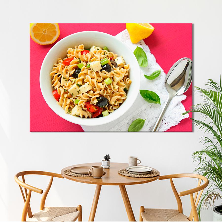 Настенний декор Паста-салат с фетой и томатами 80x54 см (A475-1)
