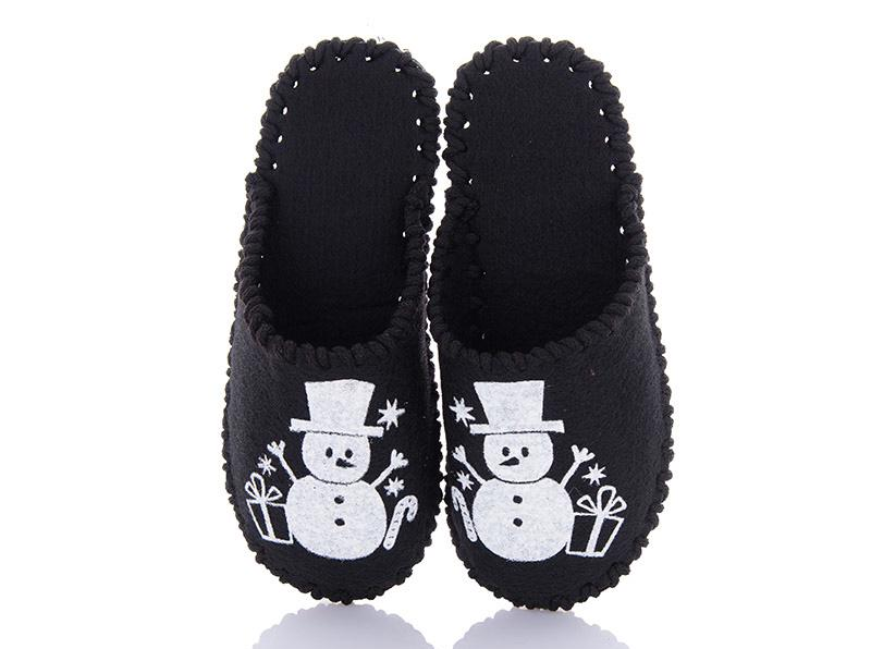 Тапочки фетровые женские VENDS 252 р. 38-39 Черный