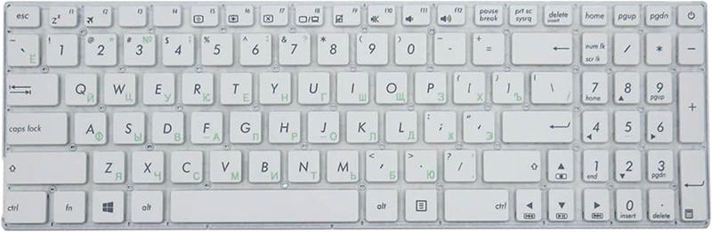 Клавиатура для ноутбука Asus R540/R540BP матовая (0KNB0-610TRU00)