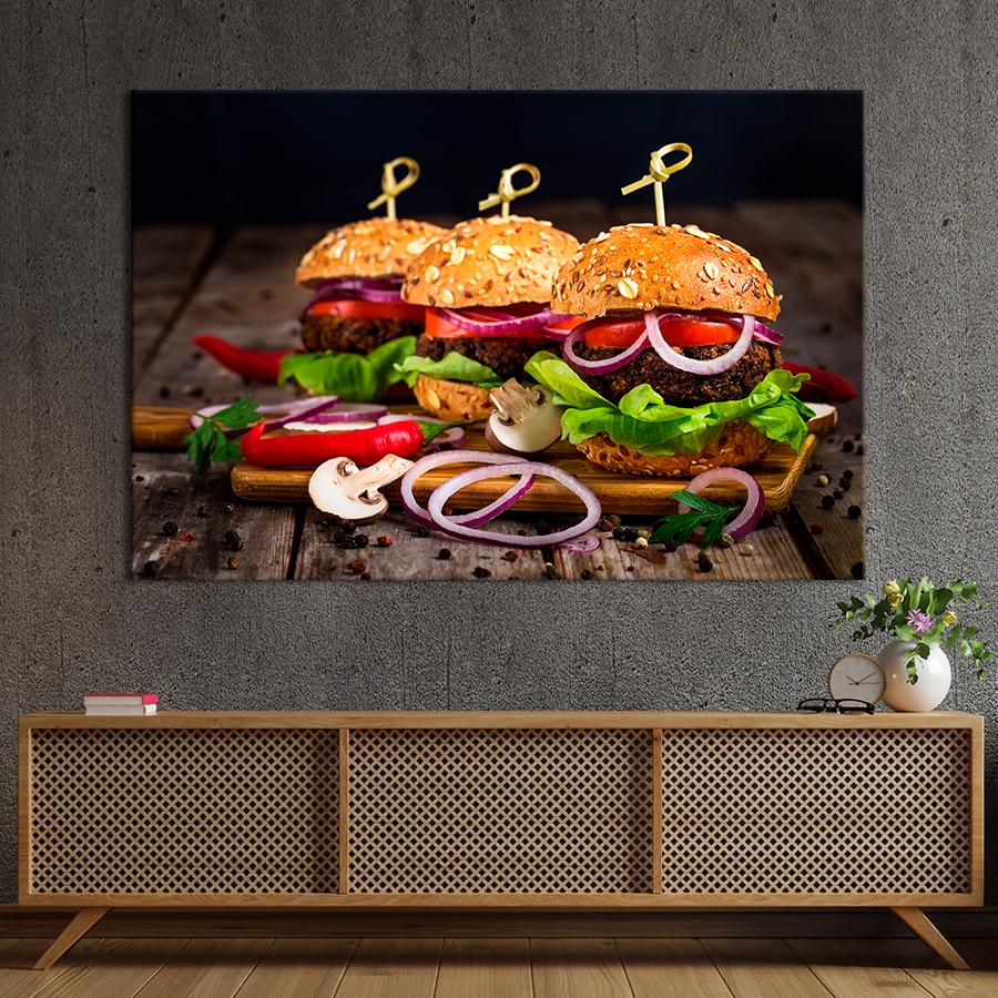 Настенний декор Король фастфуда - гамбургер 120x80 см (A303-1)