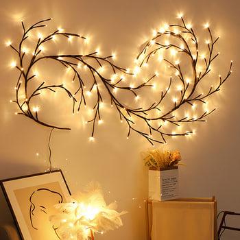 Гирлянда LED Ветка USB пульт 8 режимов 2,3 м Теплый белый Гирлянда LED Ветка USB пульт 8 режимов 2,3 м Теплый белый