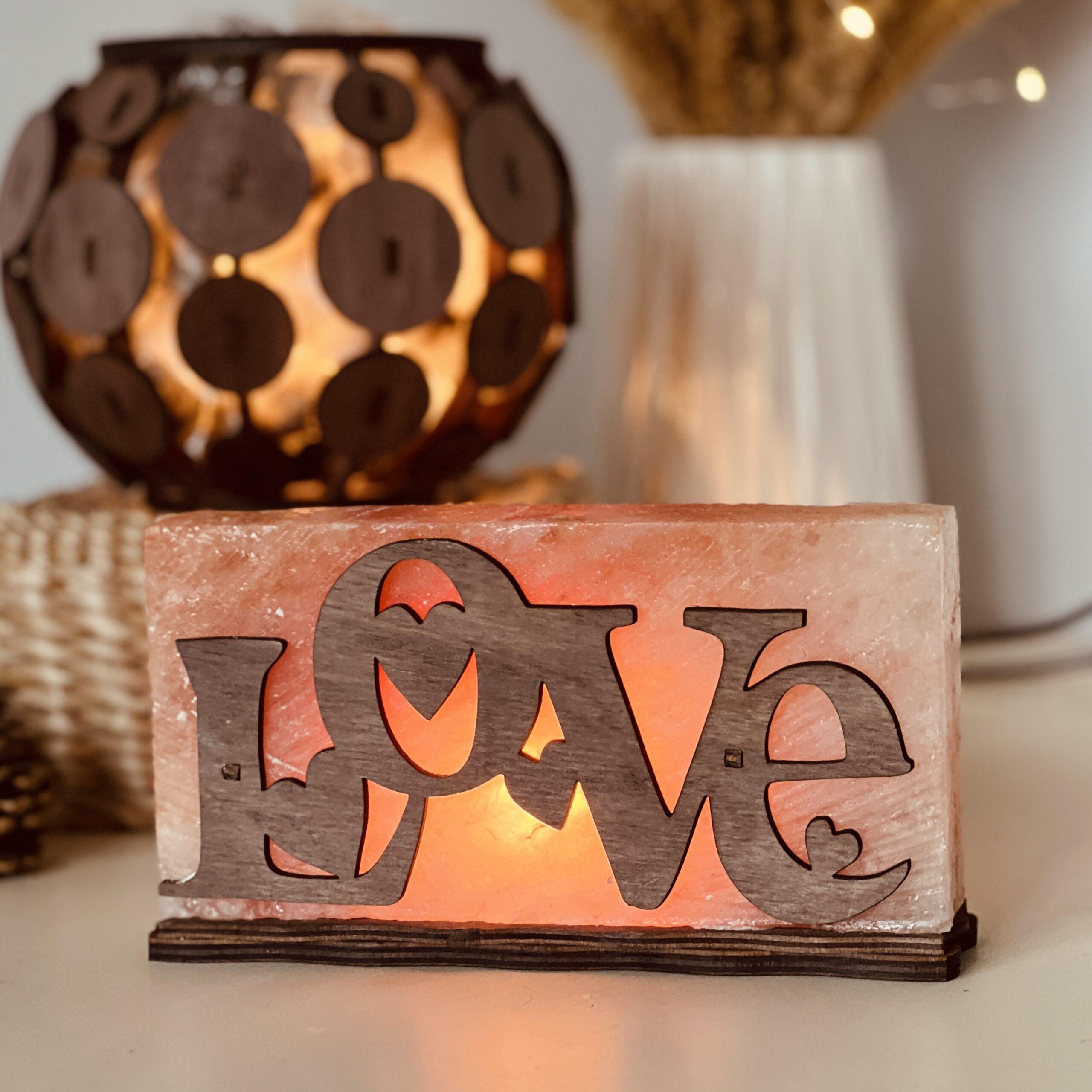 Соляна лампа декоративна Himalayan Кохання 2 кг (29903000) - фото 6