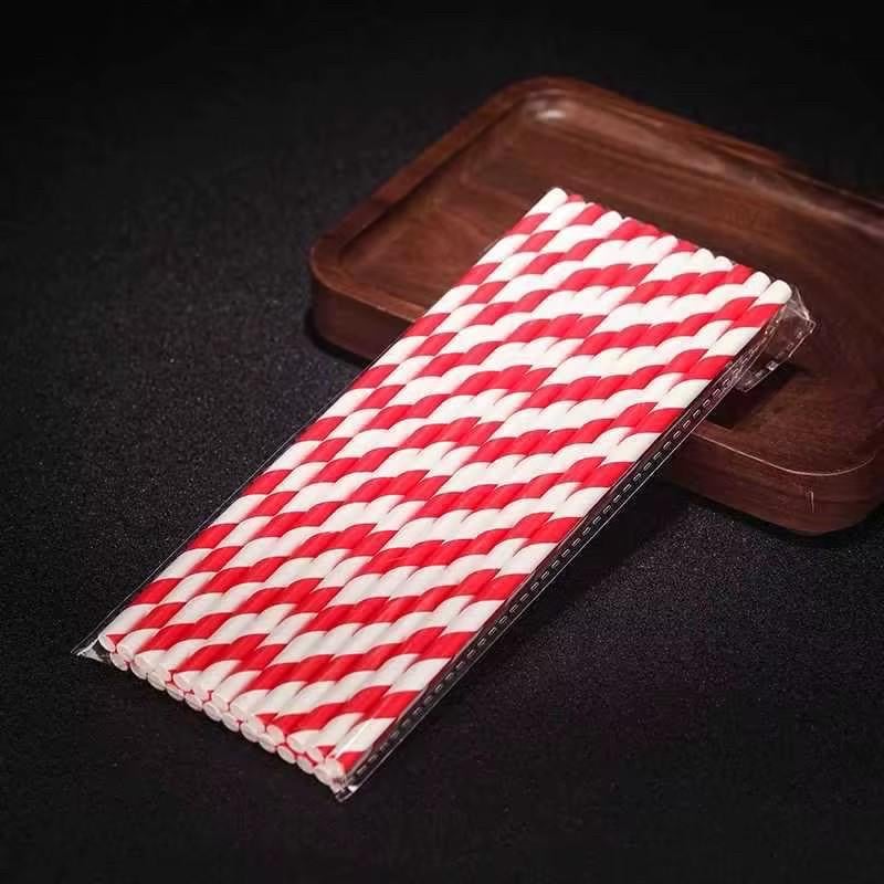 Трубочки коктейльні для пиття в смужку 25 шт. Червоний - фото 2 Трубочки коктейльні для пиття в смужку 25 шт. Червоний - фото 2