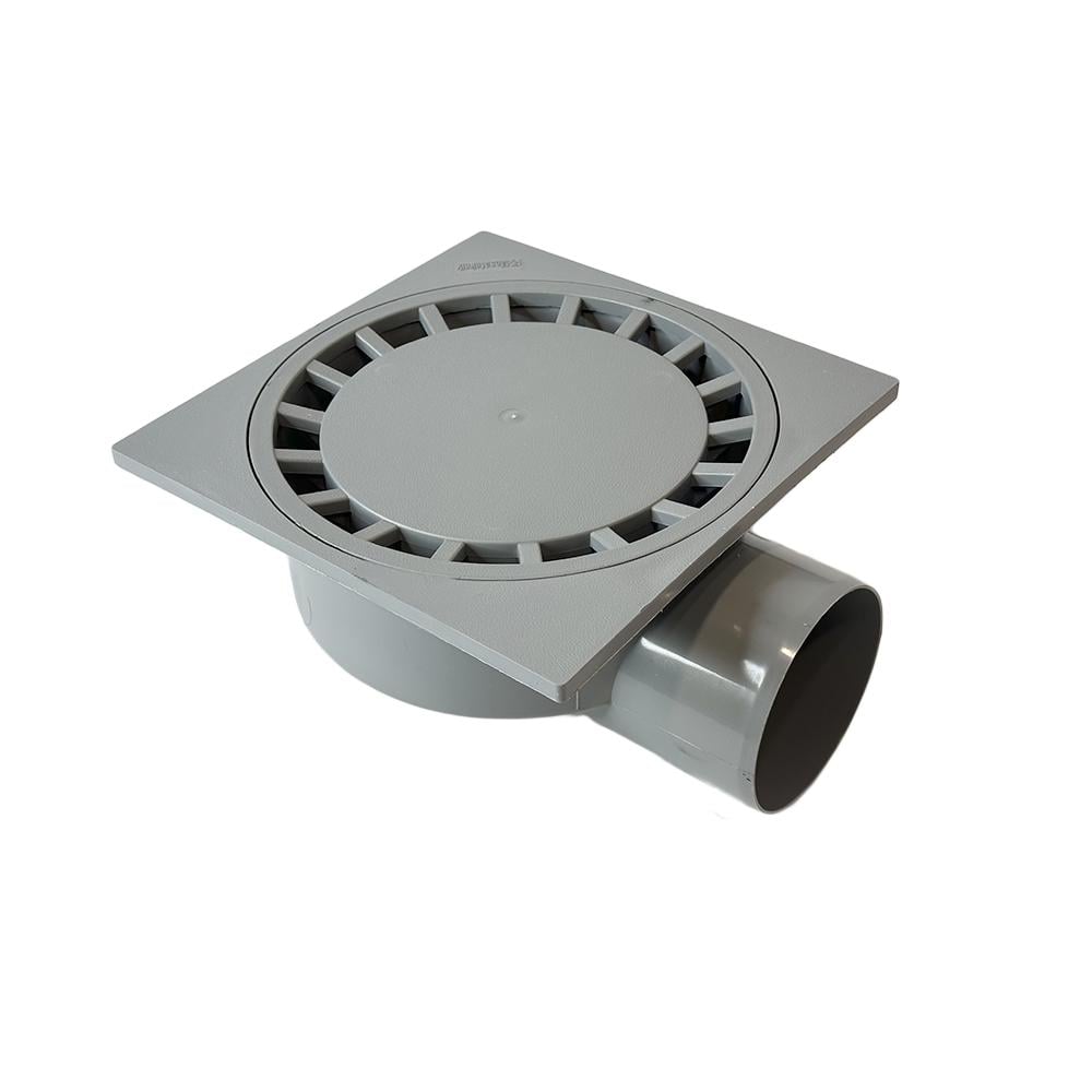 Трап для террасы горизонтальный DN100 пластик 25х25 см Трап для террасы горизонтальный DN100 пластик 25х25 см