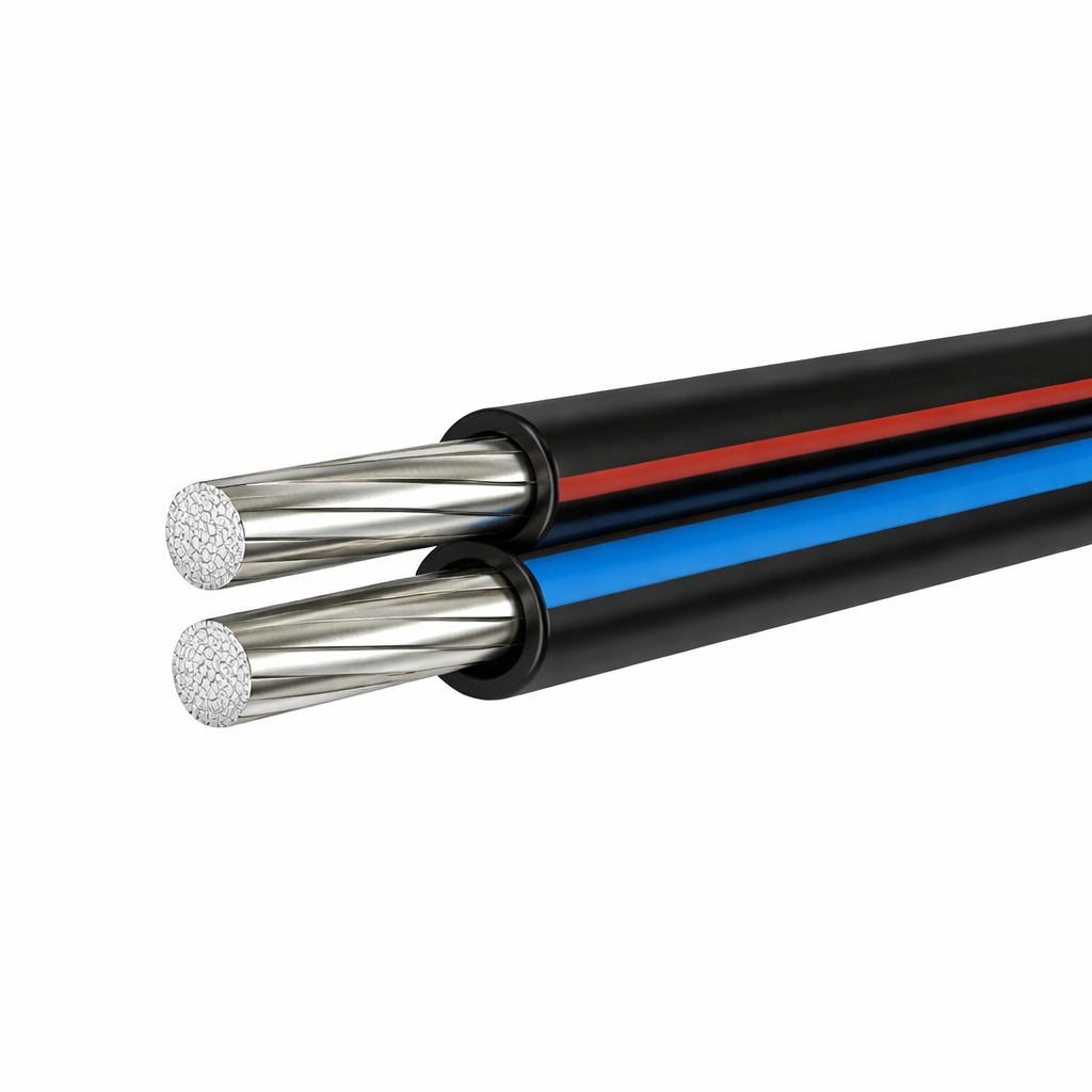 Провід силовий гнучкий СІП-4 переріз 10 мм алюміній двожильний 100 м Чорний (33087730)