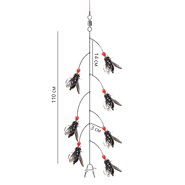 Приманки біонічні з 7 гачками (Q00483-1) - фото 9 Приманки біонічні з 7 гачками (Q00483-1) - фото 9