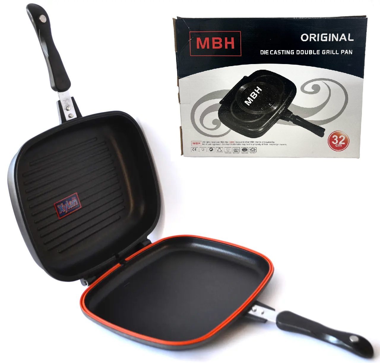 Сковорода-гриль двойная Double Grill Pan 32 см (2198019577)