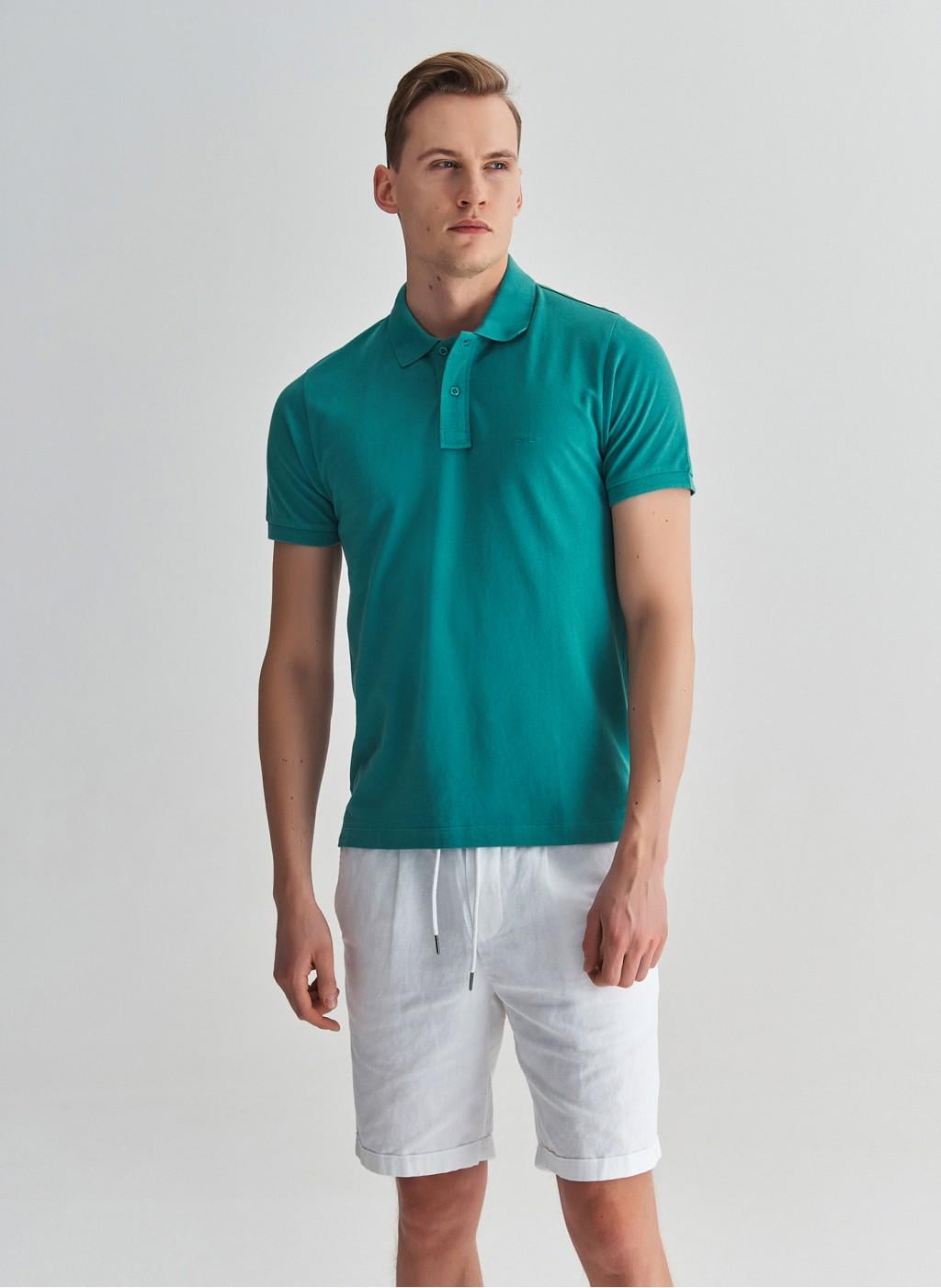 Поло мужское Pako Lorente P22SN-TX-001-M L Зеленый Поло мужское Pako Lorente P22SN-TX-001-M L Зеленый