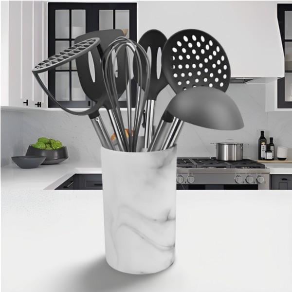 Набор комбинированных кухонных принадлежностей в настольной подставке 7 пр. (MR-1548-A)