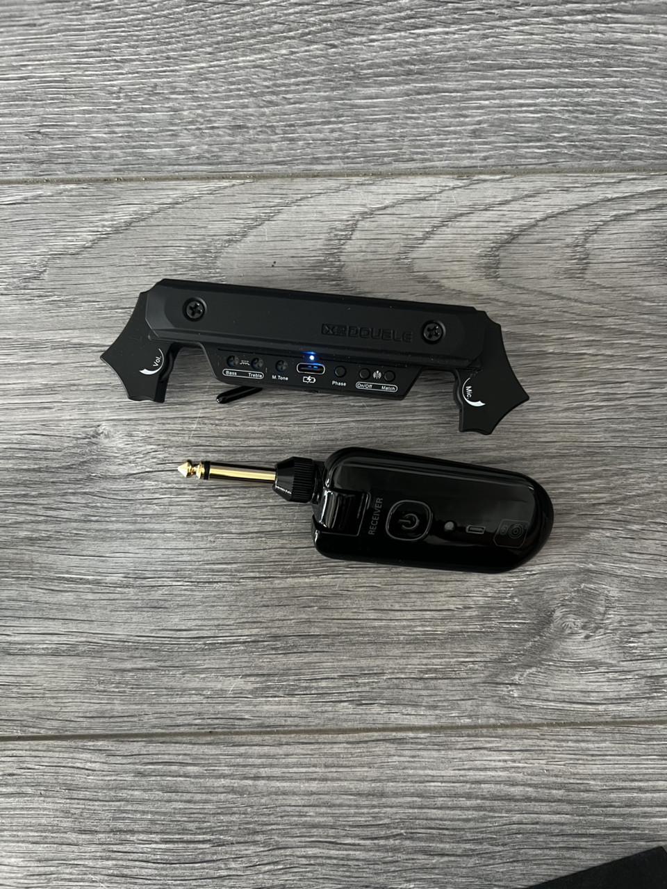 Звукосниматель X2Double для акустической гитары система пьезо/микрофон для чистого звучания Звукосниматель X2Double для акустической гитары система пьезо/микрофон для чистого звучания