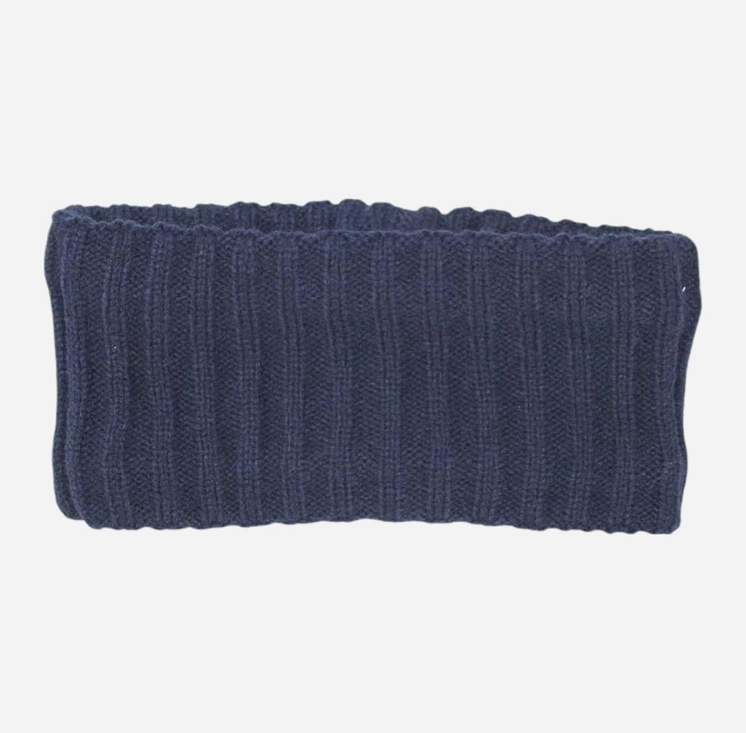 Шарф-снуд для хлопчика в'язаний на флісі KIABI 3-6 міс Темно-синій (0748)