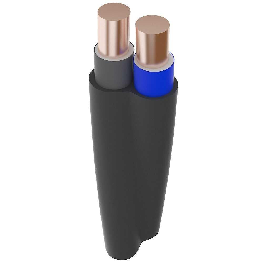 Кабель медный ЗЗКМ ВВГнгд круглый негорючий 2х2,5 мм2 Черный (28164164)