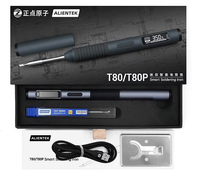Паяльник портативний Alientek T80P з жалом C245-KU (27831518)