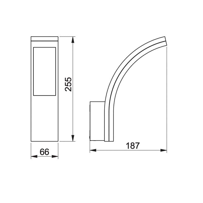 Светильник светодиодный фасадный PARIS 10 Вт 4000K IP54 Белый (LD-PAR10W40BC-00) - фото 4