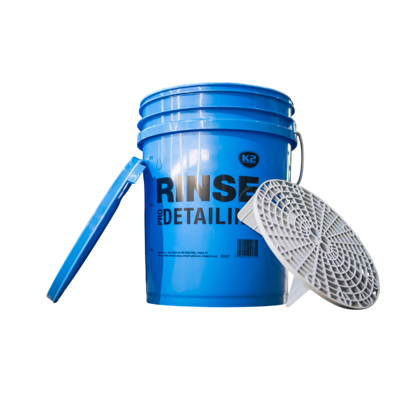 Відро K2 з кришкою та сепаратором професійне для миття авто 20 л