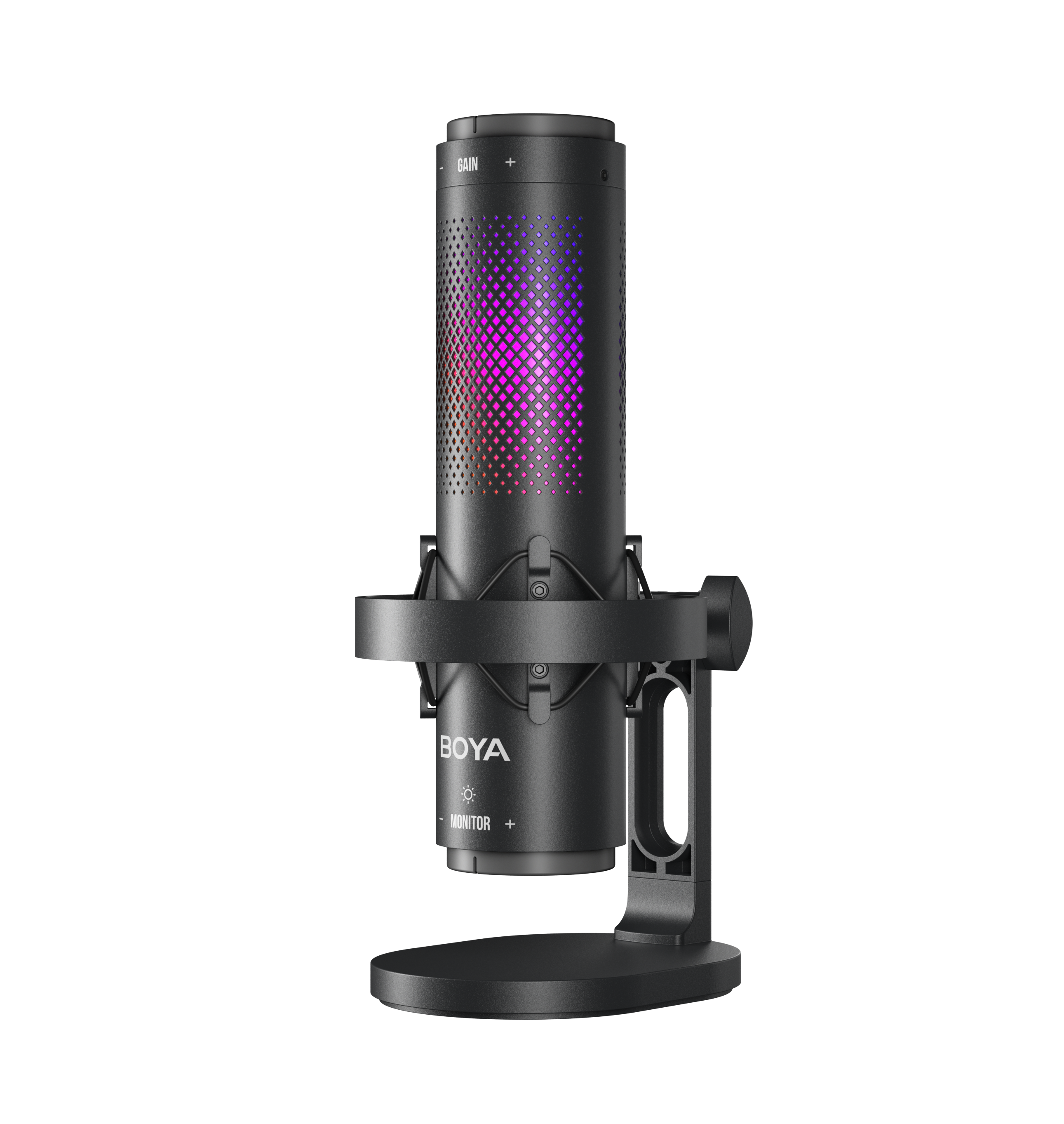 Микрофон BOYA K9 для блоггеров с RGB подсветкой и стойким пантографом (51004) - фото 6 Микрофон BOYA K9 для блоггеров с RGB подсветкой и стойким пантографом (51004) - фото 6