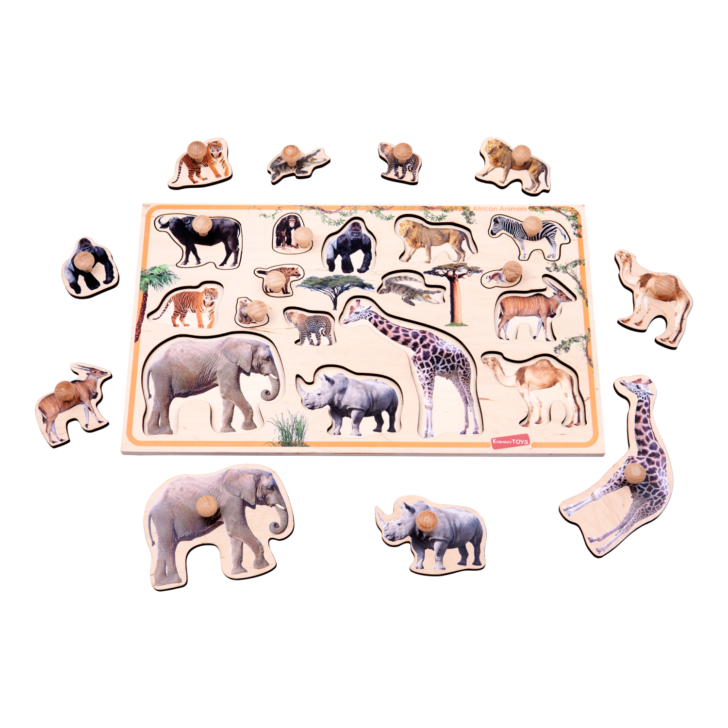 Игрушка для детей Рамка вкладка Фермерские животные (15)