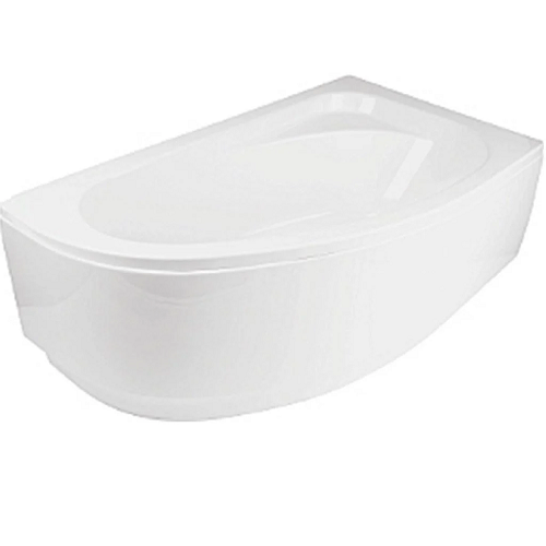 Ванна Besco Cornea акриловая асимметричная 150х100 см R с ножками и панелью (А0050980)