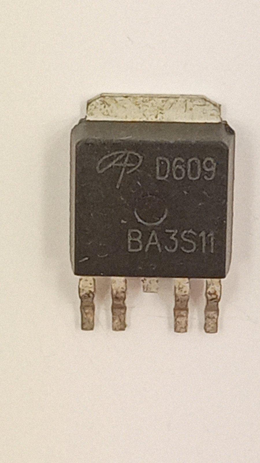 Транзистор AOD609 n+p channel 40V -12/12A 2.5W TO-252-4L (03742)