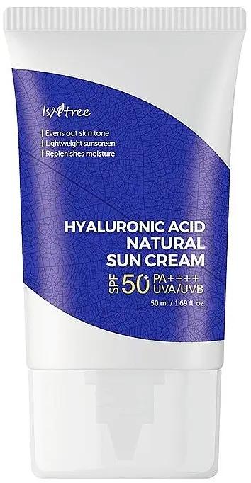 Крем сонцезахисний Isntree Hyaluronic Acid Natural Sun SPF50+/PA++++ з гіалуроновою кислотой 50 мл (821_1749) - фото 1