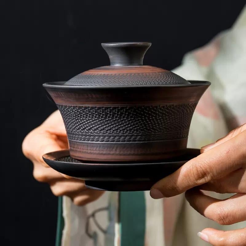 Гайвань для заваривания чая ручная работа керамическая 240 мл (10-3-0190) - фото 2