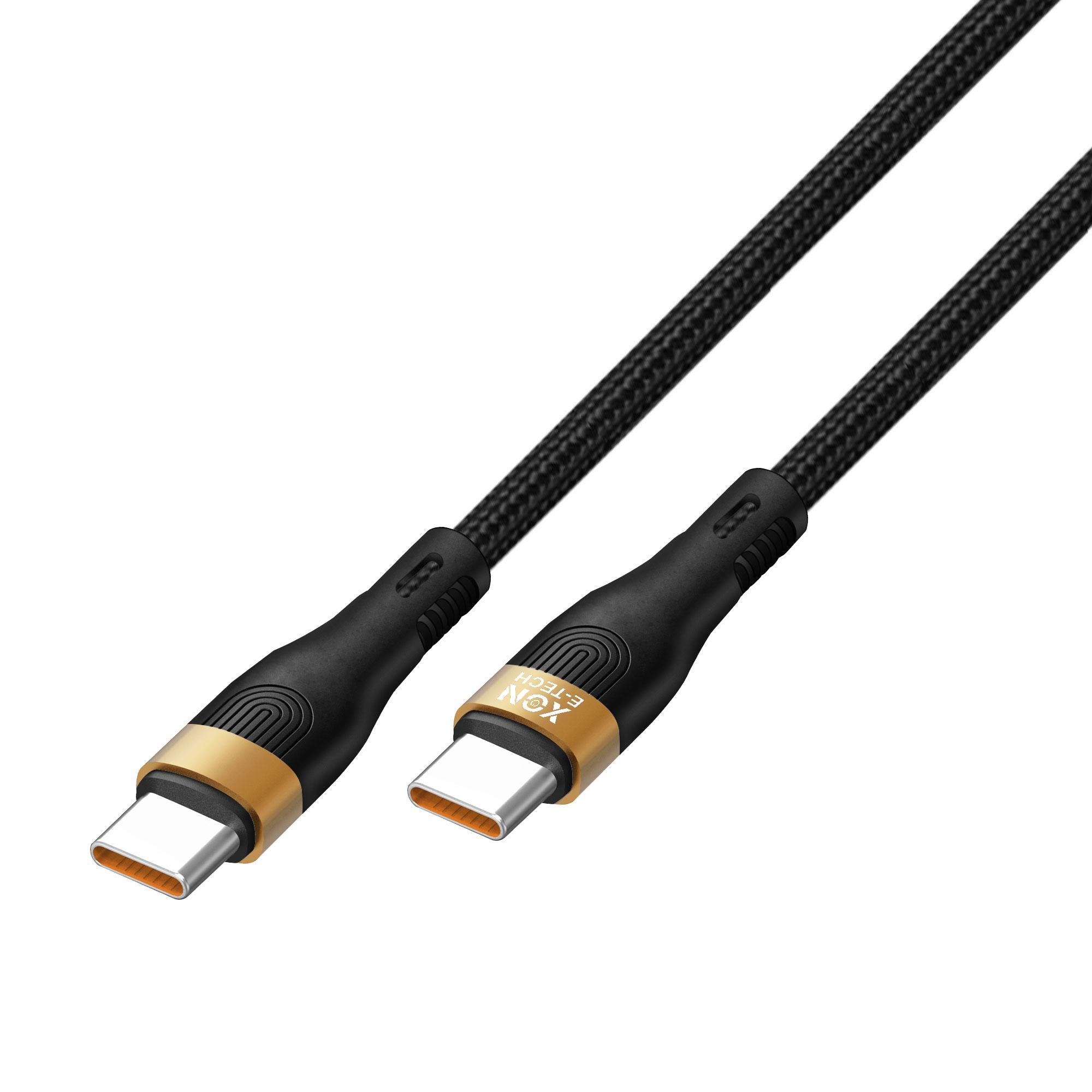 Кабель XON SmartCable MaxCharge Type-C - Type-C PD 100 Вт 1 м Чорний (SC302C1W2B 609) - фото 2