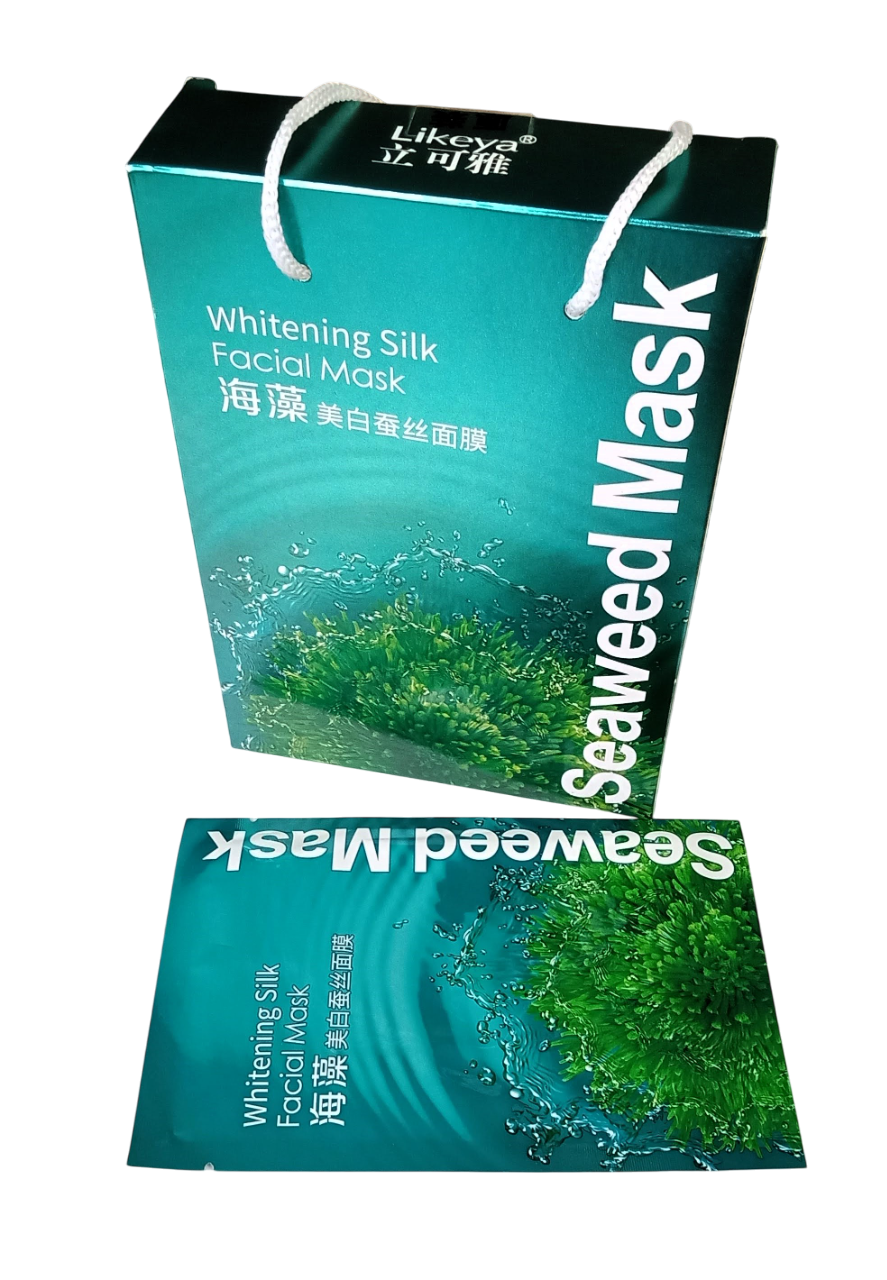 Маска увлажняющая для лица Likeya с єкстрактом морских водорослей 30 г 10 шт. Маска увлажняющая для лица Likeya с єкстрактом морских водорослей 30 г 10 шт.