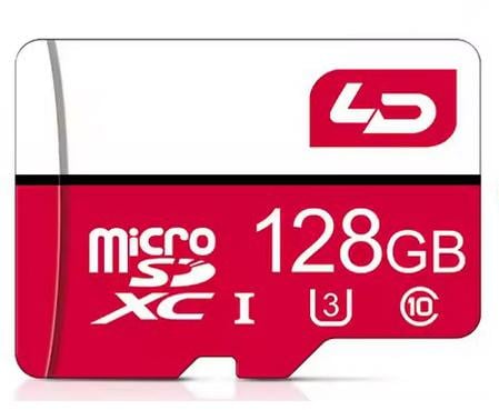 Карточка памяти LD 128 Gb MicroSD скорость до 120 мб/сек класс 10/U3 128Gb (1581)