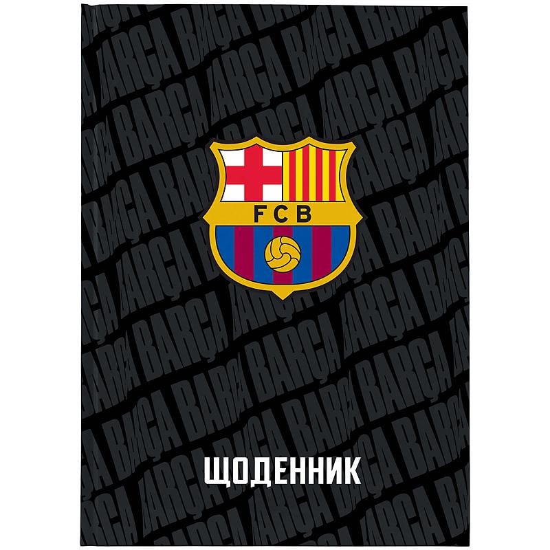 Школьный дневник KITE FC Barcelona твердый переплет (BC26-262)