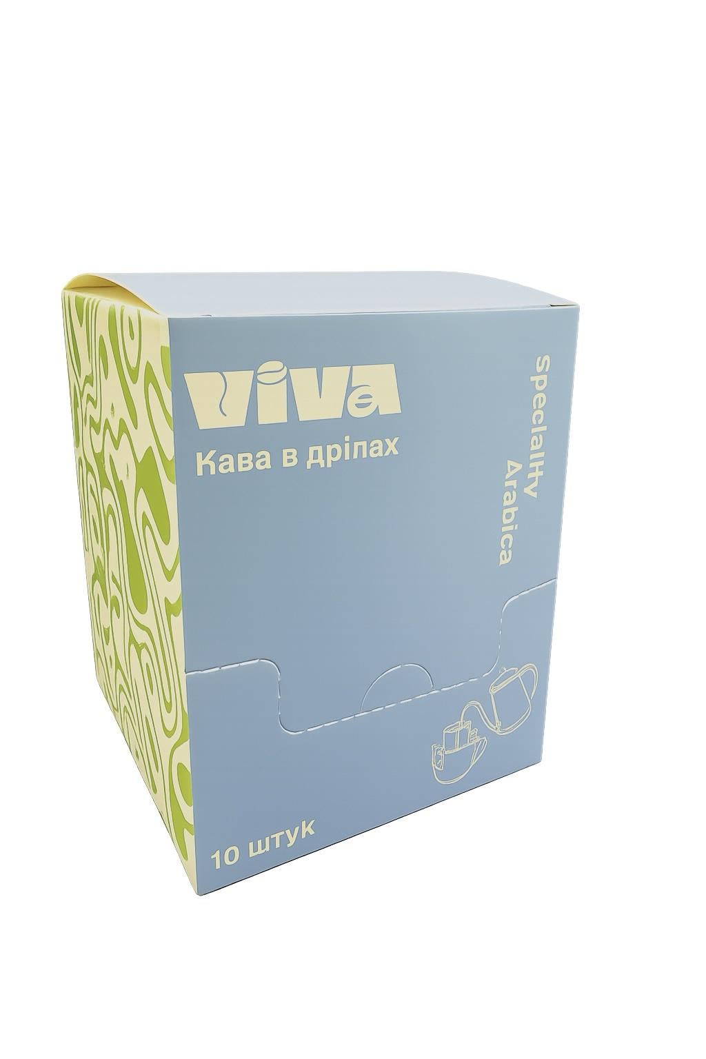 Дріп-кава мелена Viva Coffee 100% Арабіка 10 шт./10 г (33549880)
