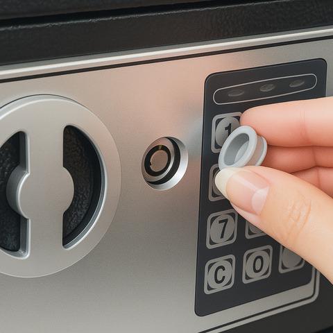 Сейф с электронным замком и ключами для дома/офиса/готеля Черный - фото 11