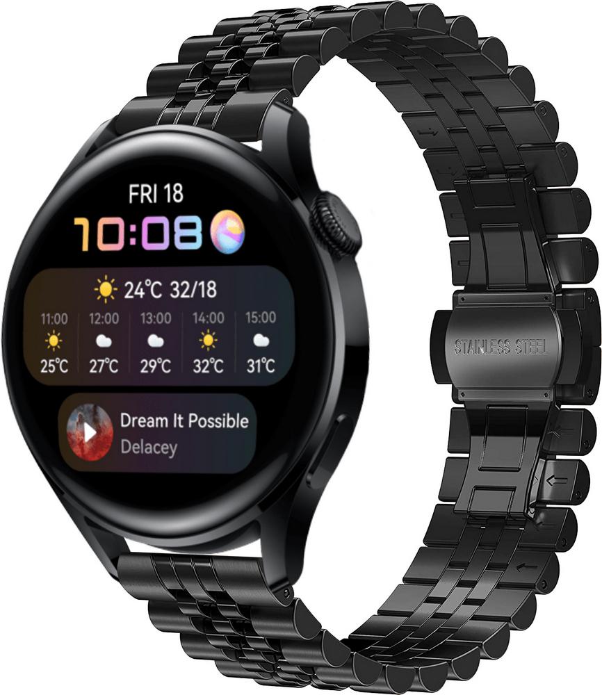 Браслет металлический Stech для Huawei Watch 3 Black (25260-2B)