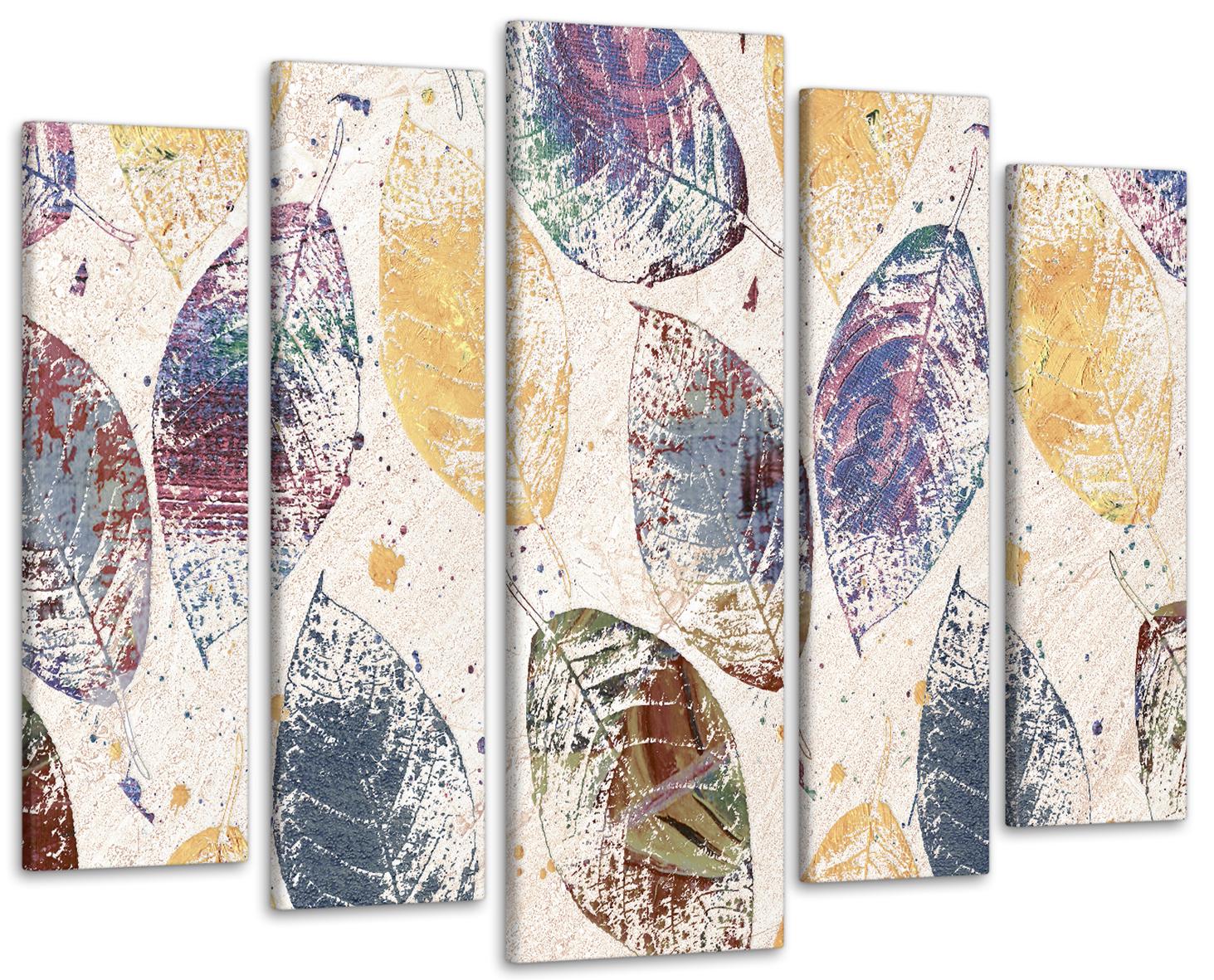 Картина модульна Абстракція Листя 90х132 см (Art-418_5)