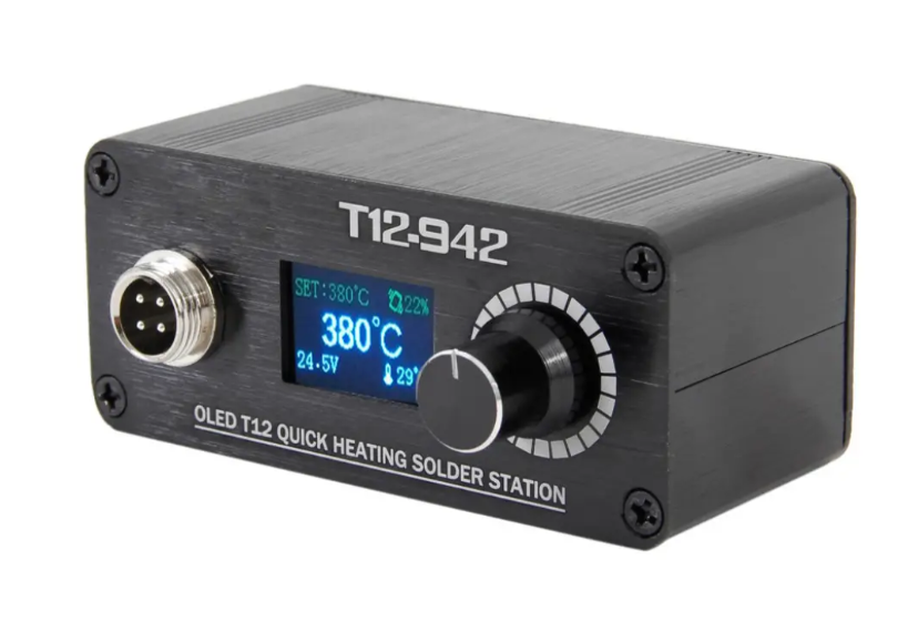 Паяльная станция QUICKO T12-942 MINI OLED на жалах Hakko T12-907 (287736) Паяльная станция QUICKO T12-942 MINI OLED на жалах Hakko T12-907 (287736)