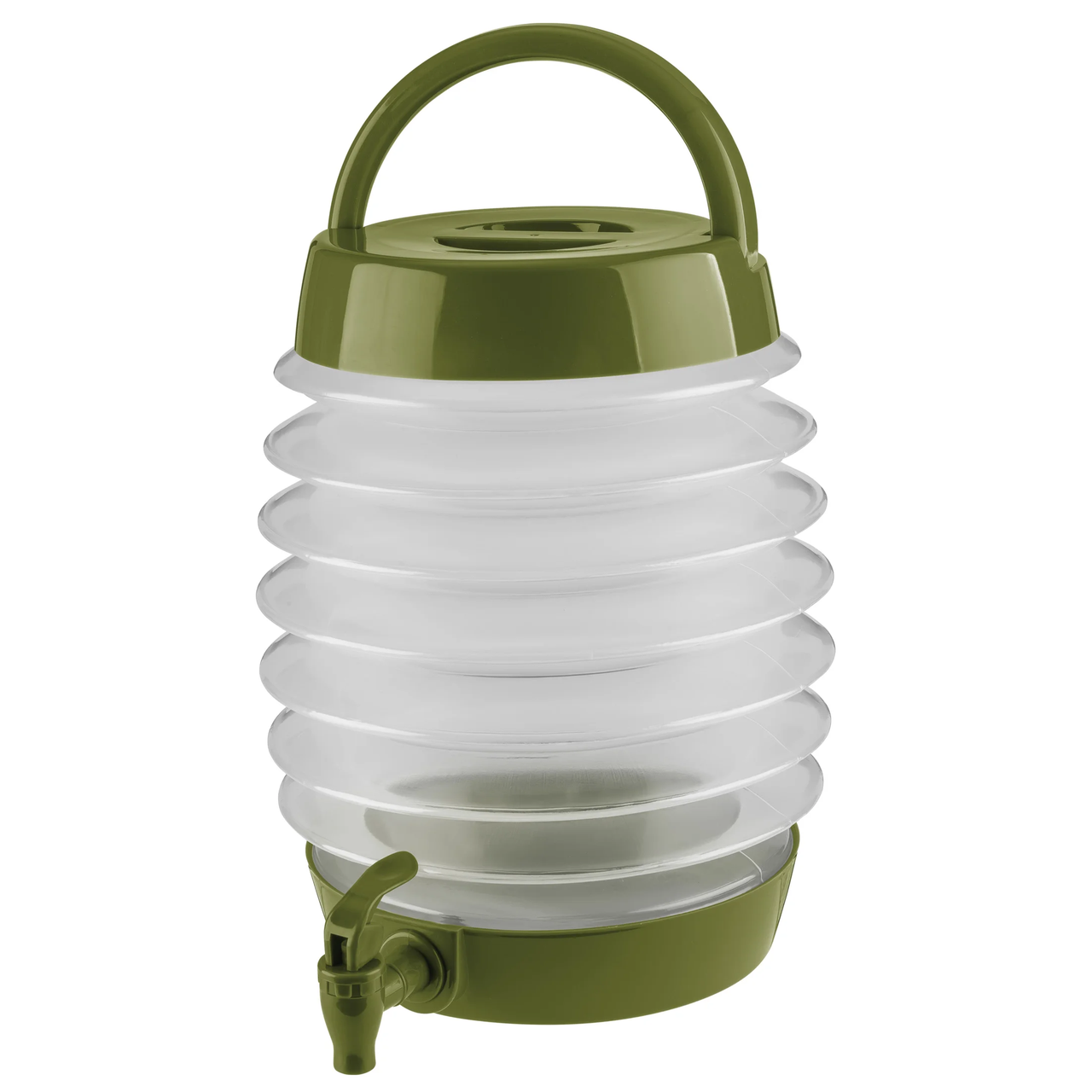 Диспенсер для напитков Crivit HG12811B складной с краном 7,5 л Olive Green (3_08348)