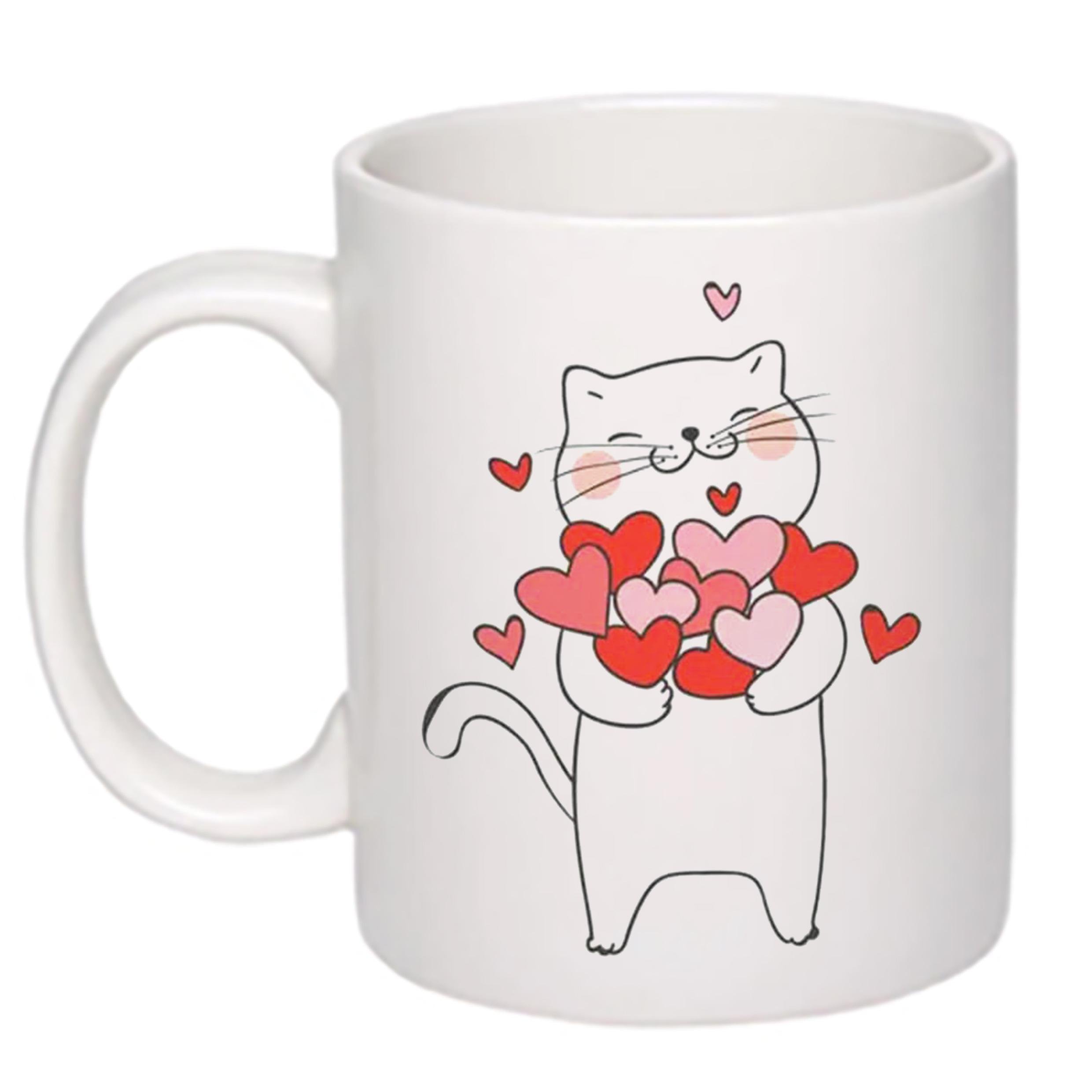 Чашка з принтом My love 330 мл Белый (17403)