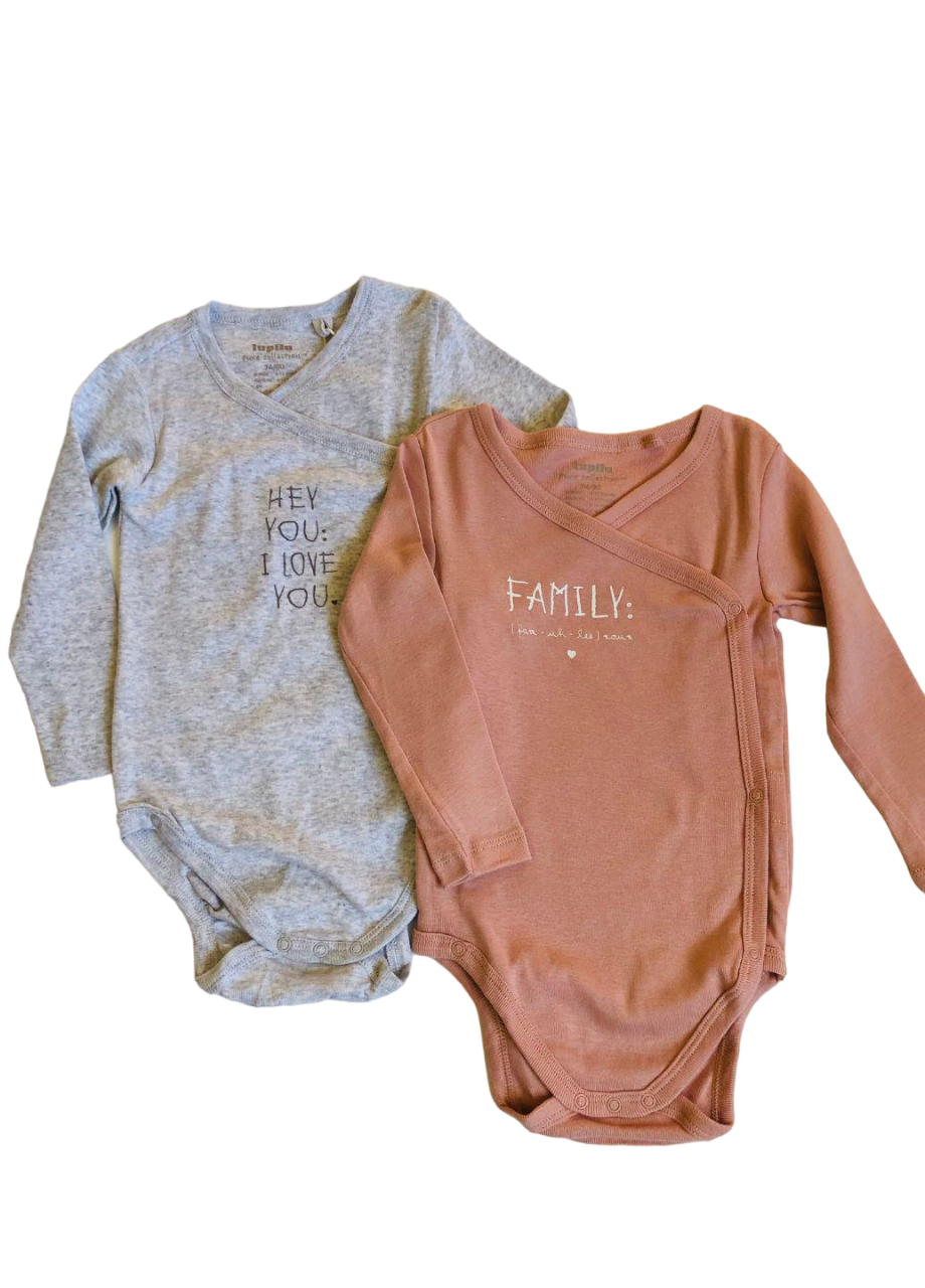 Набір боді дитячі Lupilu бавовна 6-12 міс. 74-80 см (VNE120RG_р.74-80)