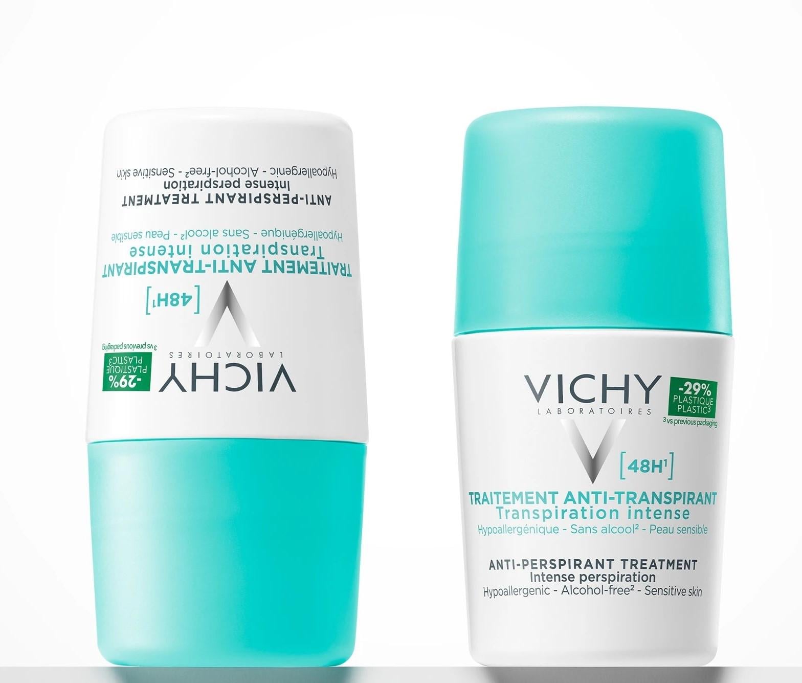Набор шариковых дезодорантов-антиперспирантов интенсивных Vichy Deodorant 48H (1558747644)