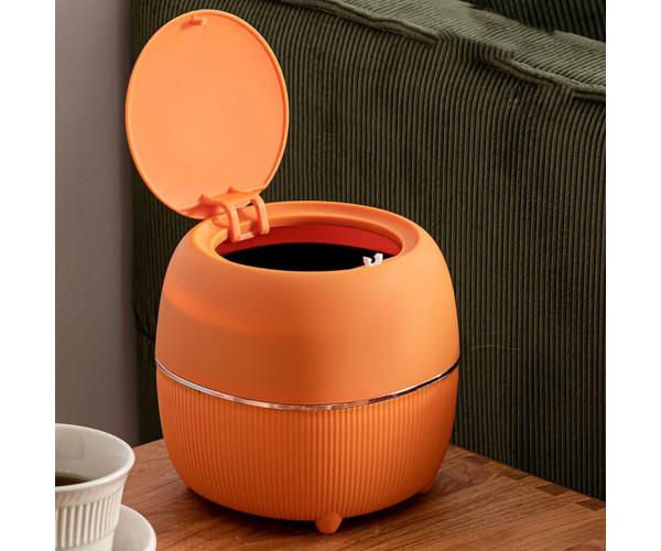 Мусорное ведро косметическое круглое Оранжевый (1008)