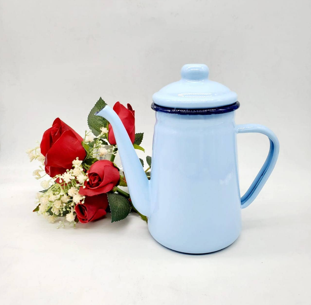 Чайник стальной с крышкой для газовой плиты из нержавеющей стали эмалированный 1 л Голубой (93888) - фото 2 Чайник стальной с крышкой для газовой плиты из нержавеющей стали эмалированный 1 л Голубой (93888) - фото 2