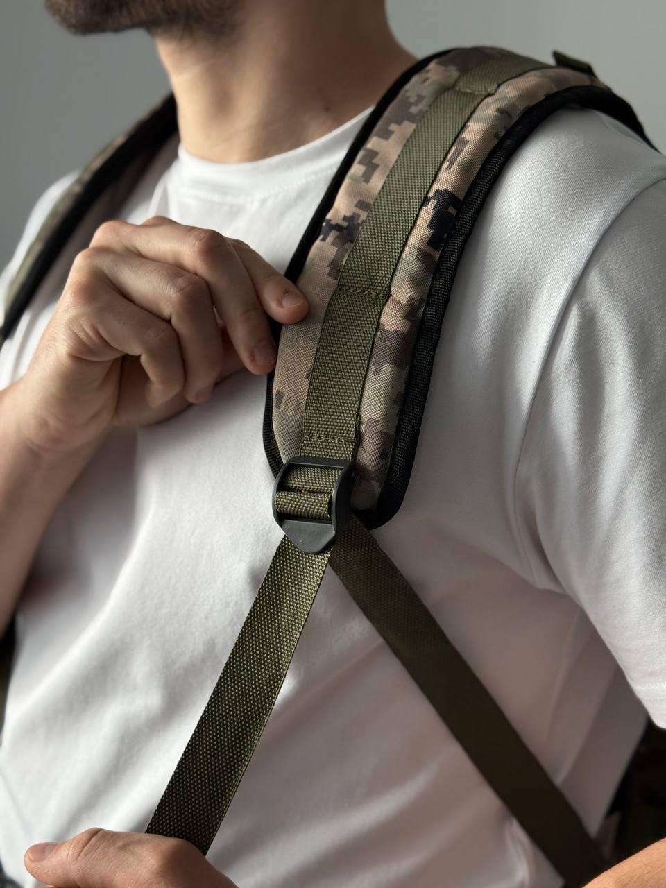 Рюкзак тактический 30 л Камуфляж (12412) - фото 7 Рюкзак тактический 30 л Камуфляж (12412) - фото 7